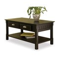 Winsome Winsome 20238 Black Beechwood COFFEE TABLE TWO DRAWERS ONE BOTTOM SHELF 20238